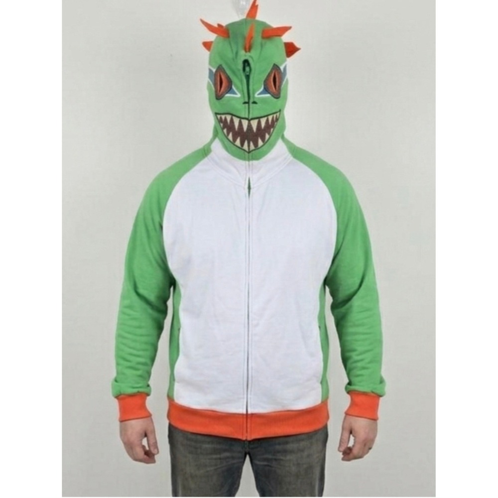 Jinx Blizzard Overwatch Murloc Hoodie Mens 2XL Full Zip Costume‎ Jacket RARE
